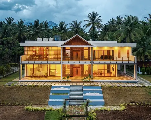 Punya Farms luxury farm stay near Isha Yoga Center in Coimbatore with spacious gardens and private accommodation
