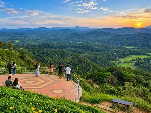Raja's Seat viewpoint near Java Homestay in Coorg