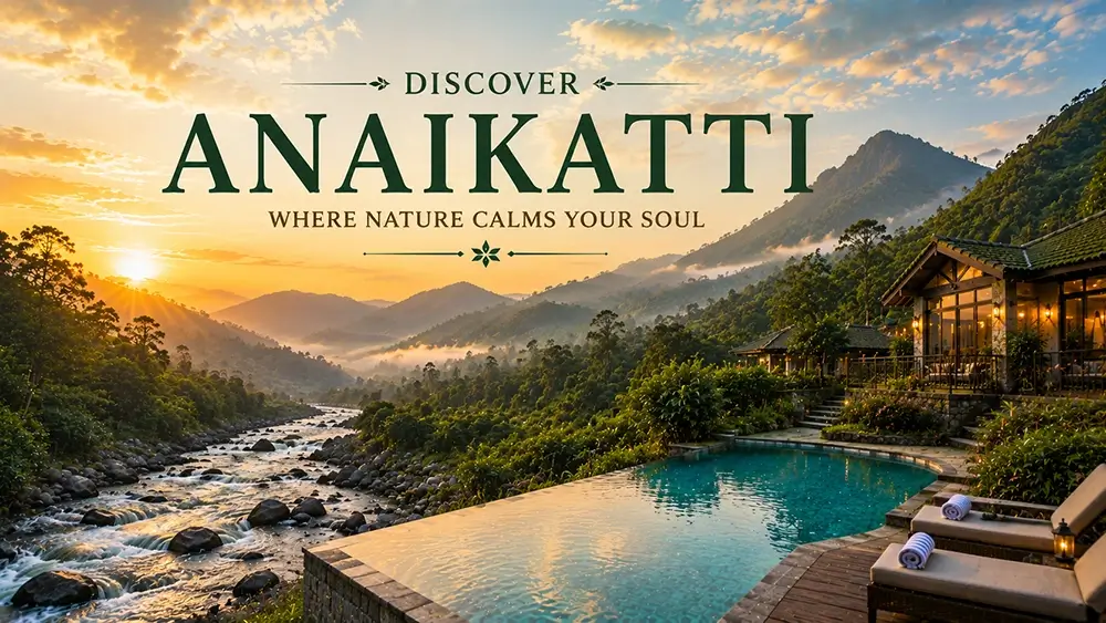 Anaikatti riverside luxury stays surrounded by the Western Ghats