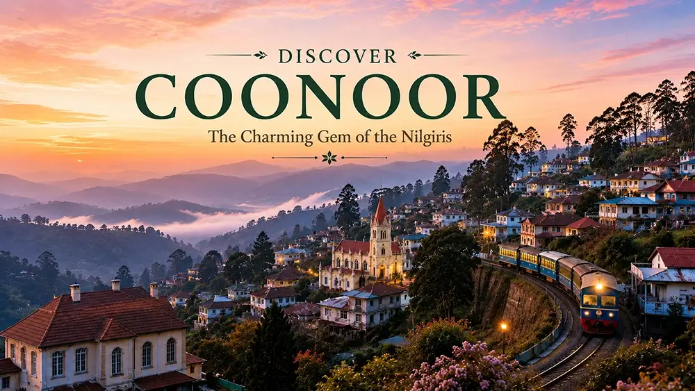 Coonoor heritage town surrounded by Nilgiri tea gardens